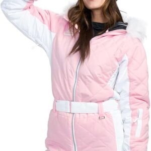 Tipsy Elves Snow Suits for Women - Retro Cute Women’s Insulated Ski Suit - Warm Waterproof Winter One Piece Outfit